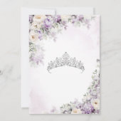 Lila helles Elegantes Wasser Einladung (Rückseite)