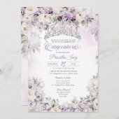 Lila helles Elegantes Wasser Einladung (Vorne/Hinten)