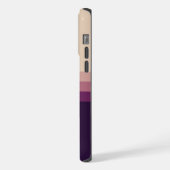 Lila hellgrauer Farbblock mit individueller Einste iPhone Hülle (Linke Seite)