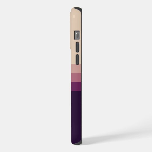 Lila hellgrauer Farbblock mit individueller Einste iPhone Hülle (Linke Seite)