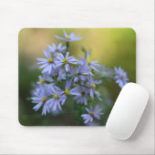 Lila Herbst-Aster-BlumenWildblume Mousepad (Mit Mouse)