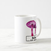 Lila Herbst Mushroom Kaffeetasse (VorderseiteRechts)