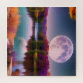 Lila Herbsternte Moon Puzzle (Horizontal)