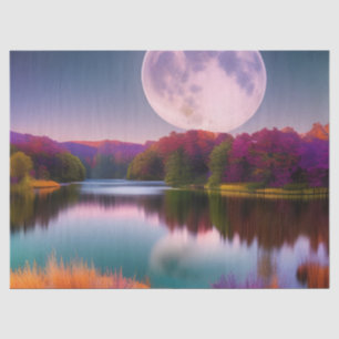 Lila Herbsternte Moon Seidenpapier
