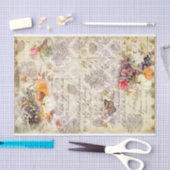 Lila Herbstkürme fallen Altes Vintages Gold Tiss Seidenpapier (Handwerk)