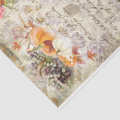 Lila Herbstkürme fallen Altes Vintages Gold Tiss Seidenpapier (Ausschnitt)