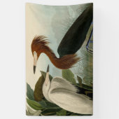 Lila Heron Audubon Bird Wildlife Painting Banner (Vertikal)