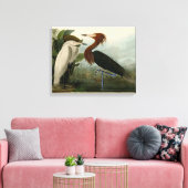 Lila Heron Audubon Bird Wildlife Painting Leinwanddruck (Insitu (Wohnzimmer))