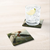 Lila Heron Audubon Bird Wildlife Painting Rechteckiger Pappuntersetzer (Vor Ort)