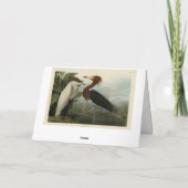 Lila Heron - von Audubons Vögeln Amerikas Karte (Rückseite)