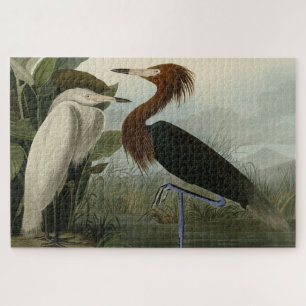 Lila Heron - von Audubons Vögeln Amerikas Puzzle