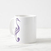 Lila Herons-Tasse Kaffeetasse (Vorderseite Links)