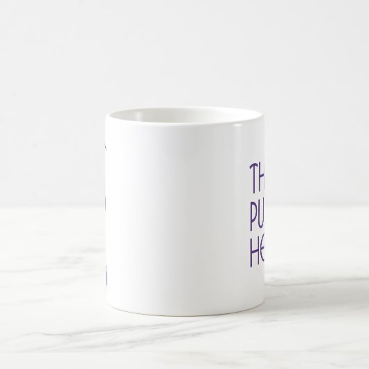 Lila Herons-Tasse Kaffeetasse (Mittel)