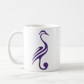 Lila Herons-Tasse Kaffeetasse (Links)