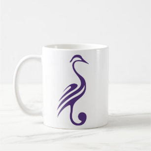 Lila Herons-Tasse Kaffeetasse