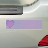 Lila Herz Autoaufkleber (Auf Auto)