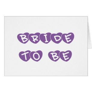 Lila Herz-Braut zum zu sein