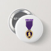 LILA HERZ BUTTON (Vorne & Hinten)