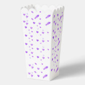 Lila Herz Cluster Popcorn Geschenkschachtel (Rückseite)