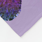 Lila Herz Fleece-Decke Fleecedecke (Ecke)