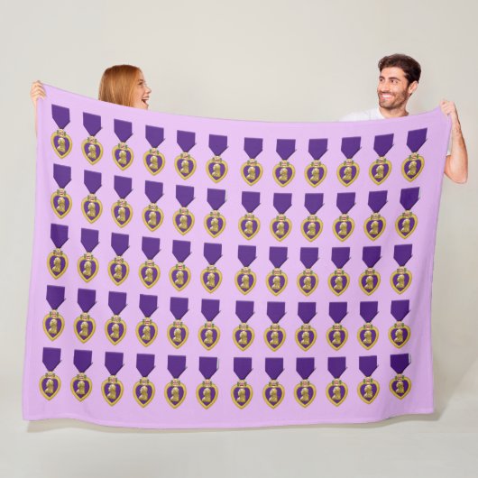 LILA HERZ FLEECEDECKE (Beispiel)