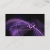 Lila Herz-Fraktal-Geschäfts-Karte Visitenkarte (Rückseite)