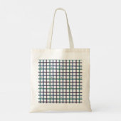 Lila-Herz-Gingham Tragetasche (Rückseite)