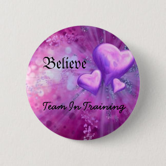 lila Herz, glauben, Team an Training Button