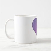 Lila Herz Kaffeetasse (Links)