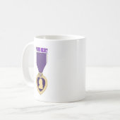 LILA HERZ KAFFEETASSE (Vorderseite Links)
