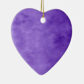 Lila Herz Keramikornament (Rechts)