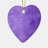Lila Herz Keramikornament (Links)
