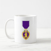 Lila Herz-Medaille Kaffeetasse (Links)