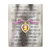 Lila Herz Metallwandkunst