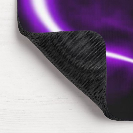 Lila Herz Mousepad (Ecke)