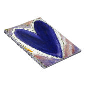 Lila Herz Notizblock (Rechte Seite)