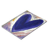 Lila Herz Notizblock (Linke Seite)