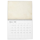 Lila Herz-Rosen, die Gast-Zeichen-Buch Wedding Kalender (Feb 2026)