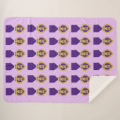 LILA HERZ SHERPADECKE (Vorderseite (Horizontal))