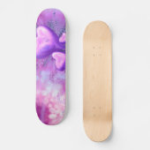 Lila Herz Skateboard (Vorderseite)