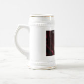 Lila Herz Stine, personalisiert Bierglas (Links)