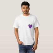 lila Herz T-Shirt (Vorne ganz)