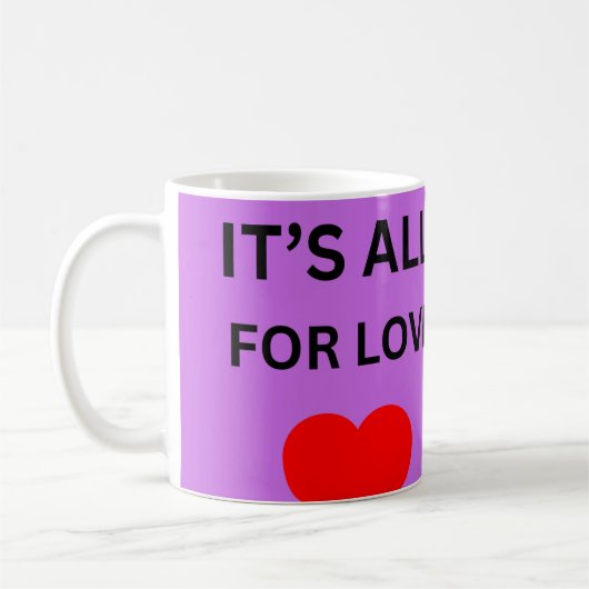 lila Herz Tasse (Links)