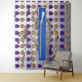 LILA HERZ-und KAMPF-INFANTERIST-ABZEICHEN Wandteppich (Beispiel)