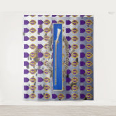 LILA HERZ-und KAMPF-INFANTERIST-ABZEICHEN Wandteppich (Vorderseite)