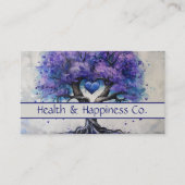 Lila Herzbaum Visitenkarte (Vorderseite)