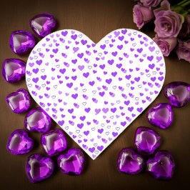 Lila Herzcluster Notizblock