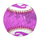 Lila Herzdrache in Weiß Baseball (Rückseite)