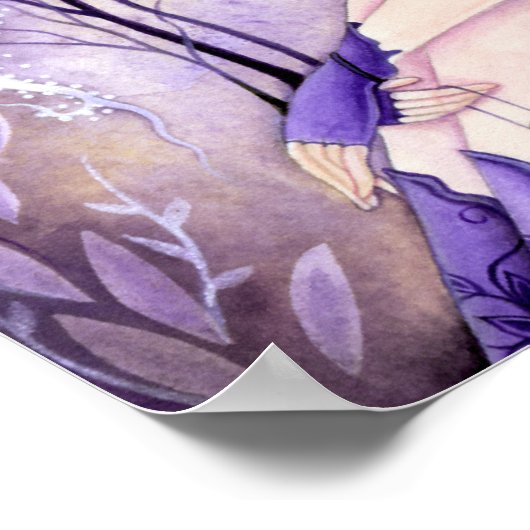 Lila Herzen - BIG Print Poster (Ecke)