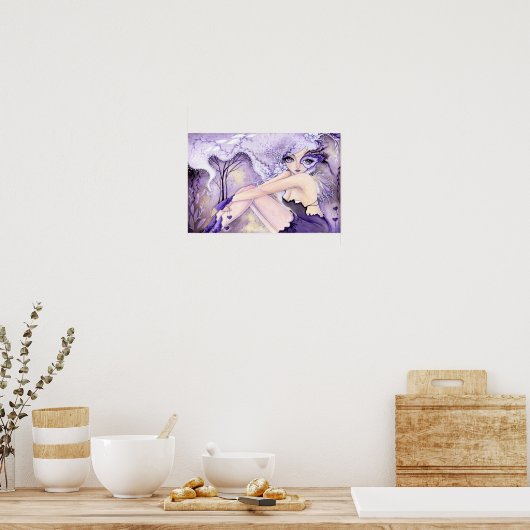 Lila Herzen - BIG Print Poster (Küche)